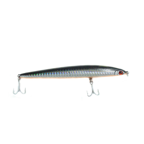 Sinking stickbait Casting Classic in black/silver, is available at online tackle store www.ff-tackle.com. It is the perfect fishing lure for fishing the UAE waters targeting top water pelagic fish such as king fish, with casting fishing