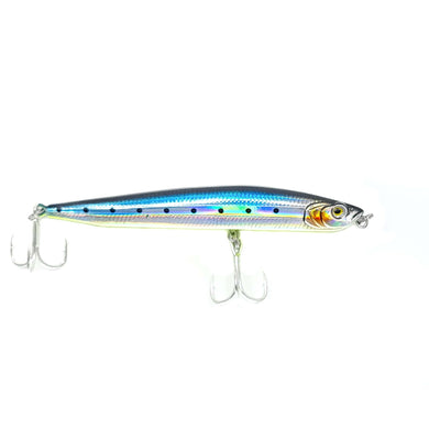 The Ghosting stickbait available in 2 colours, is effective for many different species that feed topwater such as King fish, Queen Fish (Dila), Golden Trevally (Zeraidy) and smaller Yellow Fin and Long Tail Tuna. floating, diving stickbait ideal for fishing the UAE waters. available at online tackle store www.ff-tackle.com